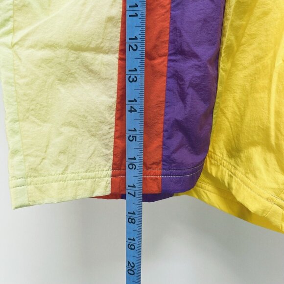 Champion beach Short Size Large Men’s Warm Up Mesh Lining Multicolor Striped New - Picture 6 of 11